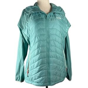 The North Face Women's Progressor Insulated Hybrid Hoodie Size‎ XL Agate Green